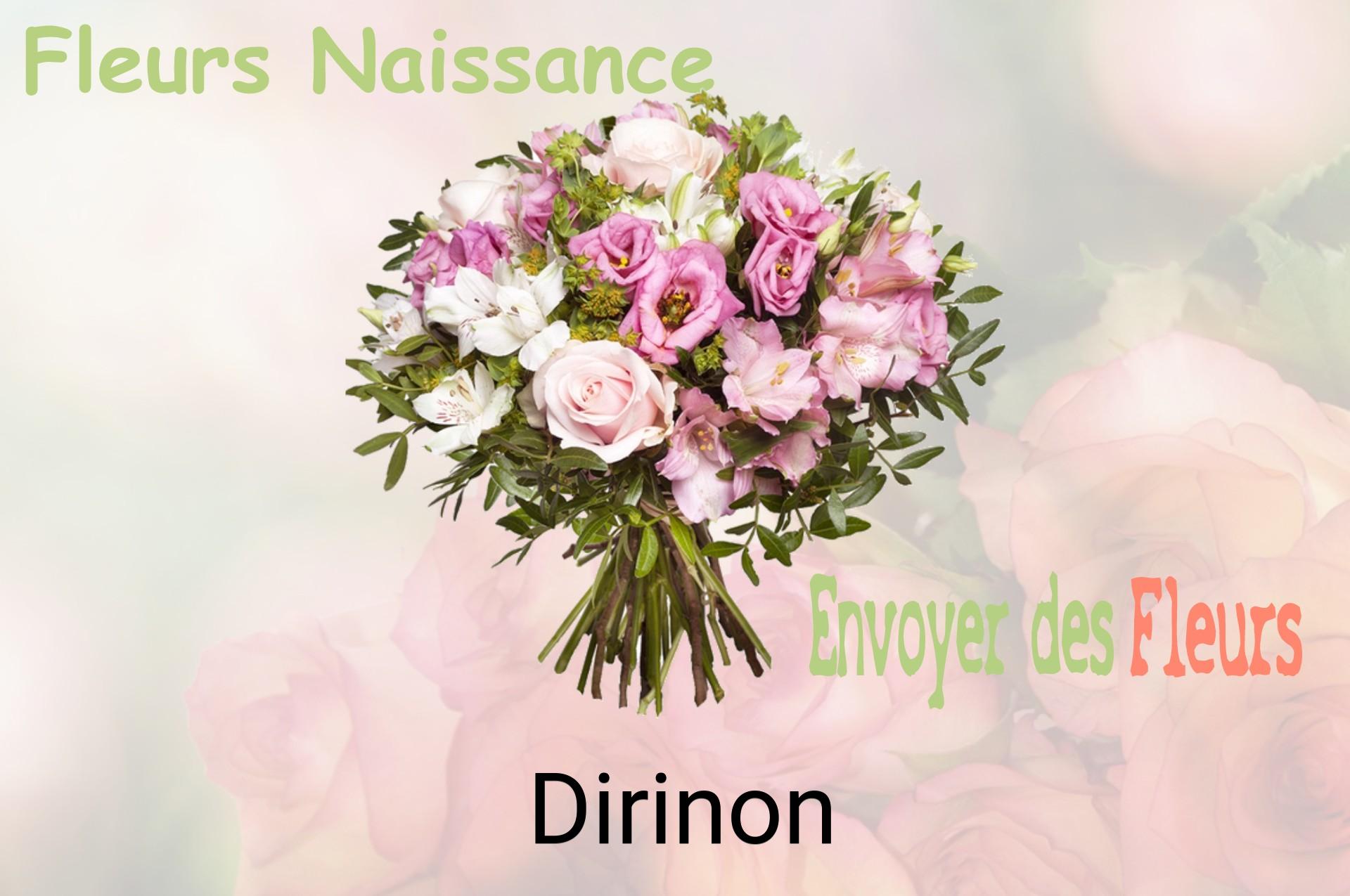 Bouquet de fleurs de naissance livré à Dirinon